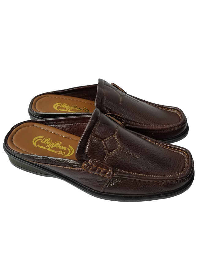 Dép Bít Mũi Nam Da Bò Thật Cao Cấp HKT342