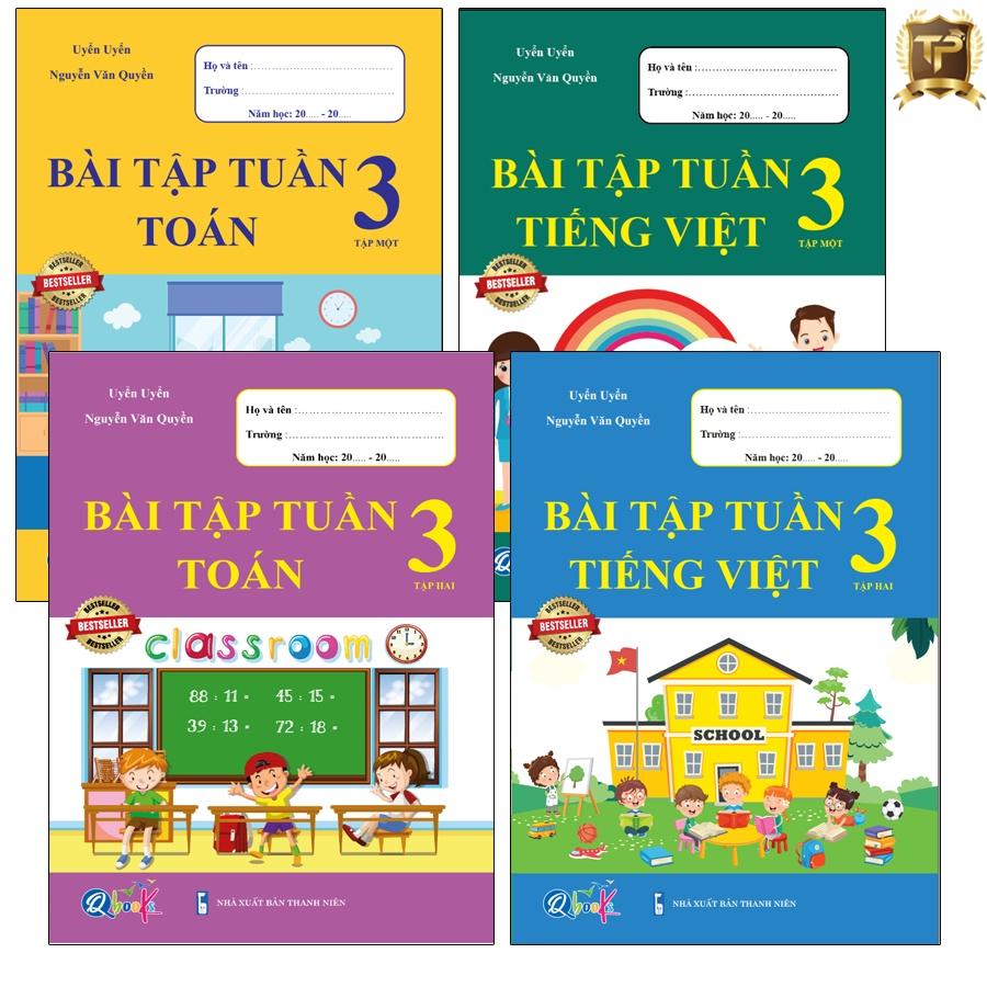 Sách - Combo Bài Tập Tuần Lớp 3 Cả Năm - Toán và Tiếng Việt