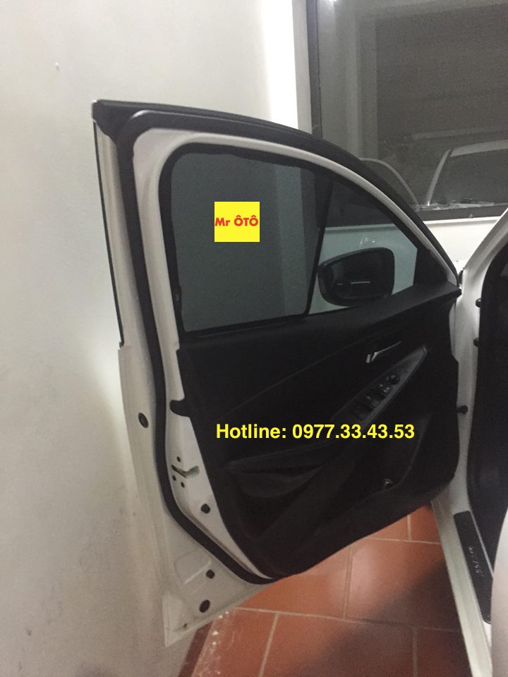 Rèm Che Nắng Xe Mazda 2 Hatback Hàng Loại 1. Cam Kết Vải Dày Dặn, Chuẩn Khít Theo Xe
