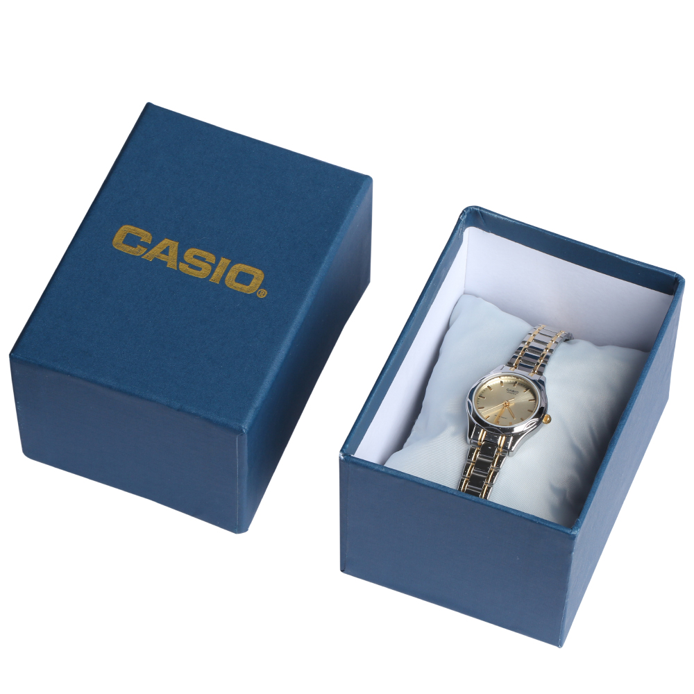 Đồng hồ Nữ Casio dây Kim loại kính Cứng LTP-1275SG-9ADF