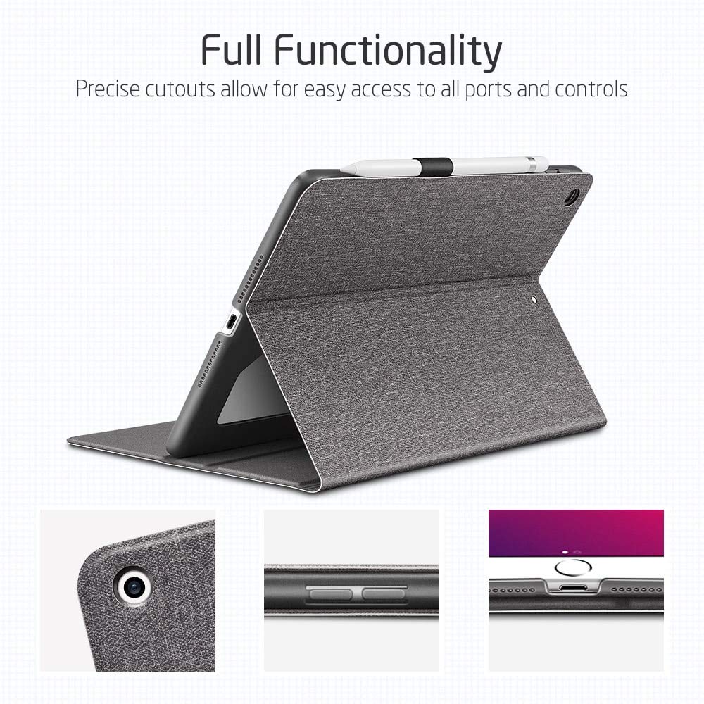 Bao da cho iPad Gen 7 10.2 2019 ESR Urban Premium Folio Case _Hàng Nhập Khẩu