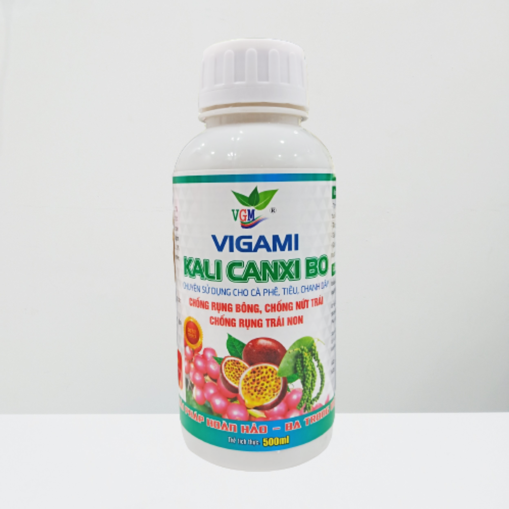 Phân bón Vigami Kali Canxi Bo 500ml - Chuyên cà phê, tiêu, chanh dây