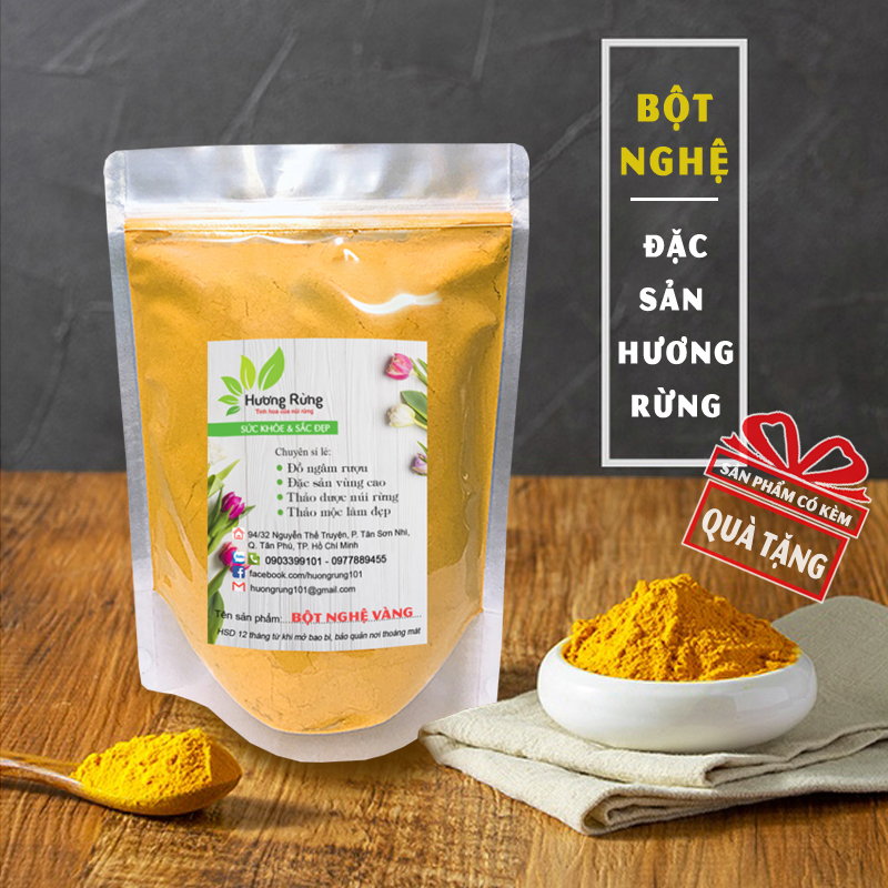 Bột nghệ vàng, cam kết nguyên chất, đặc biệt nhà xay hoàn toàn tự nhiên (500g-1kg)