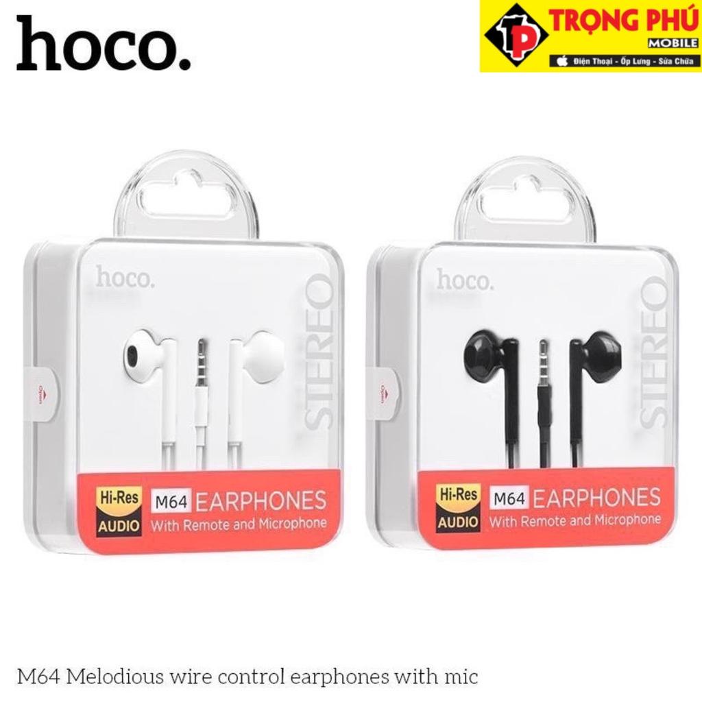 Tai nghe HOCO M64 - âm thanh sống động - dây TPE dài 1.2m jack kết nối 3.5