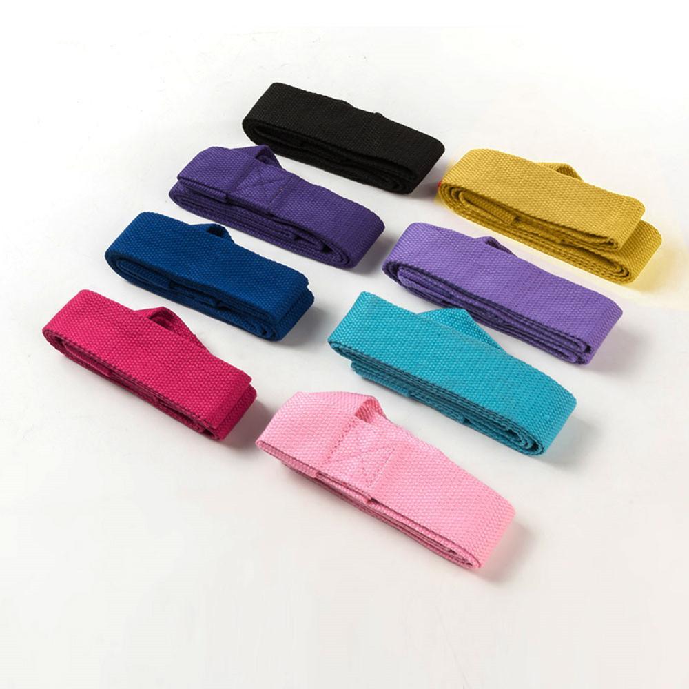 Chất lượng cao Yoga Mat Dây đeo dây đeo có thể điều chỉnh đôi vai thể thao mang dây đai tập thể dục kéo dài dây đai yoga đàn hồi Yoga Color: Black