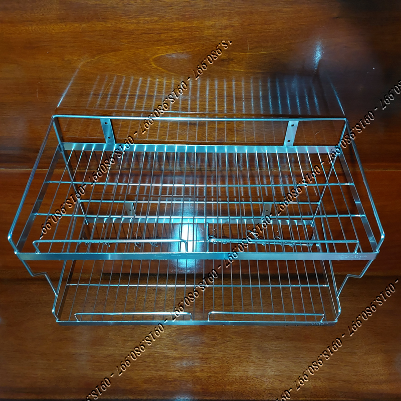Kệ chén 2 tầng INOX 304 - Kệ Đựng Chén Treo Tường Bằng inox 304 KC910