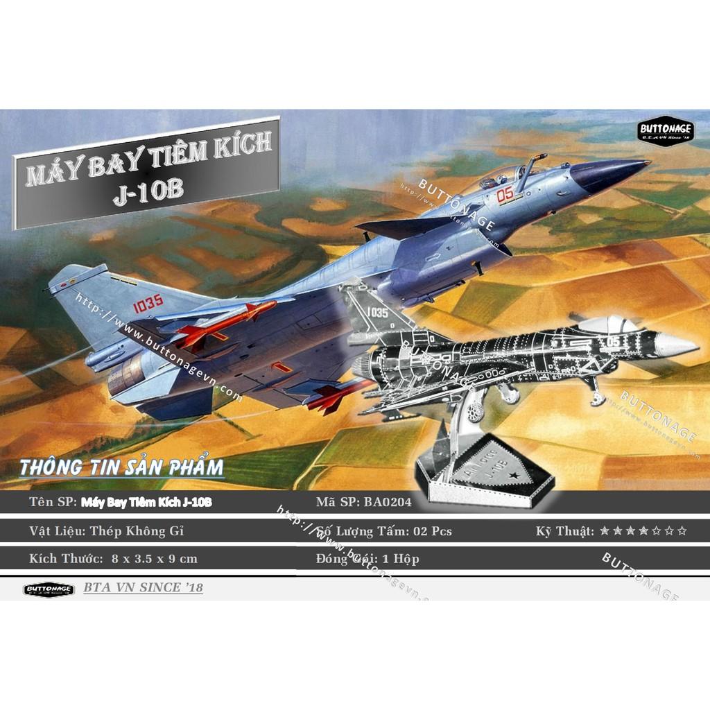 Mô Hình Lắp Ráp 3d Máy Bay Tiêm Kích J-10B