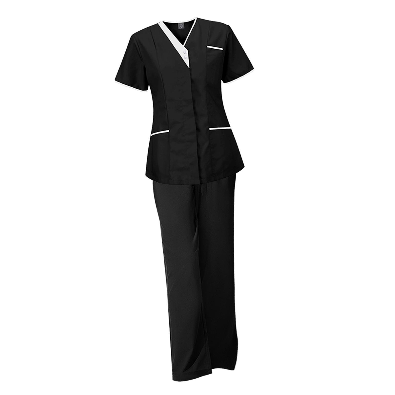 Nursing Uniforms Women Scrubs Sets for Beauty Salon Cosmetology Pet Grooming