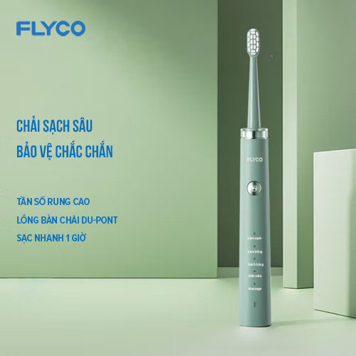 Bàn chải đánh răng điện sóng siêu âm FT1701VN - Hàng Chính Hãng