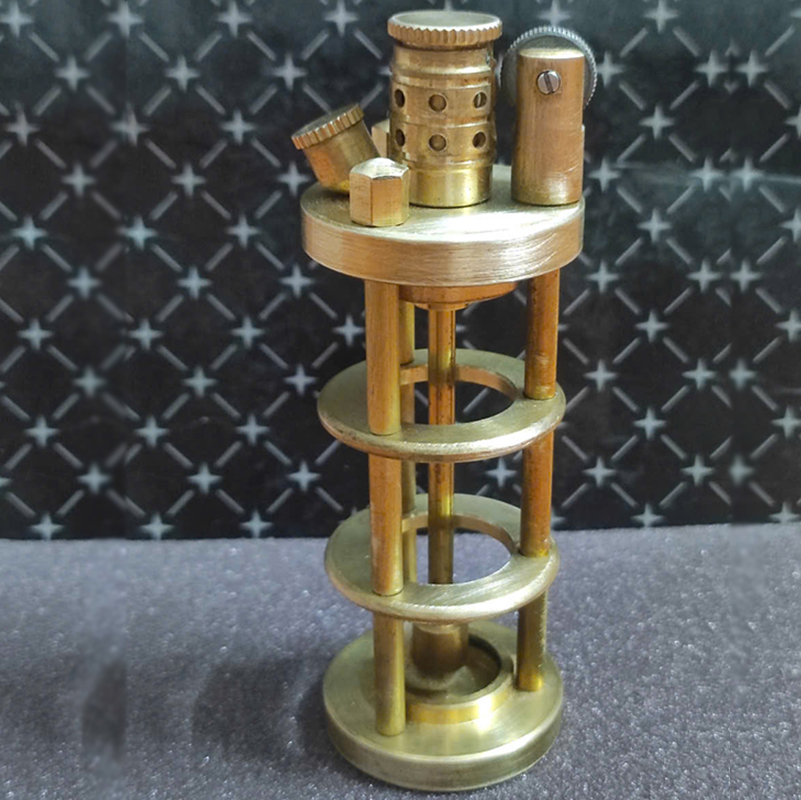 Vỏ Hột Quẹt Bật Lửa Xăng Đá TC17 Thủ Công Làm Bằng Đồng Nguyên Chất Trong Suốt Thiết Kế Tinh Tế, Sang Trọng