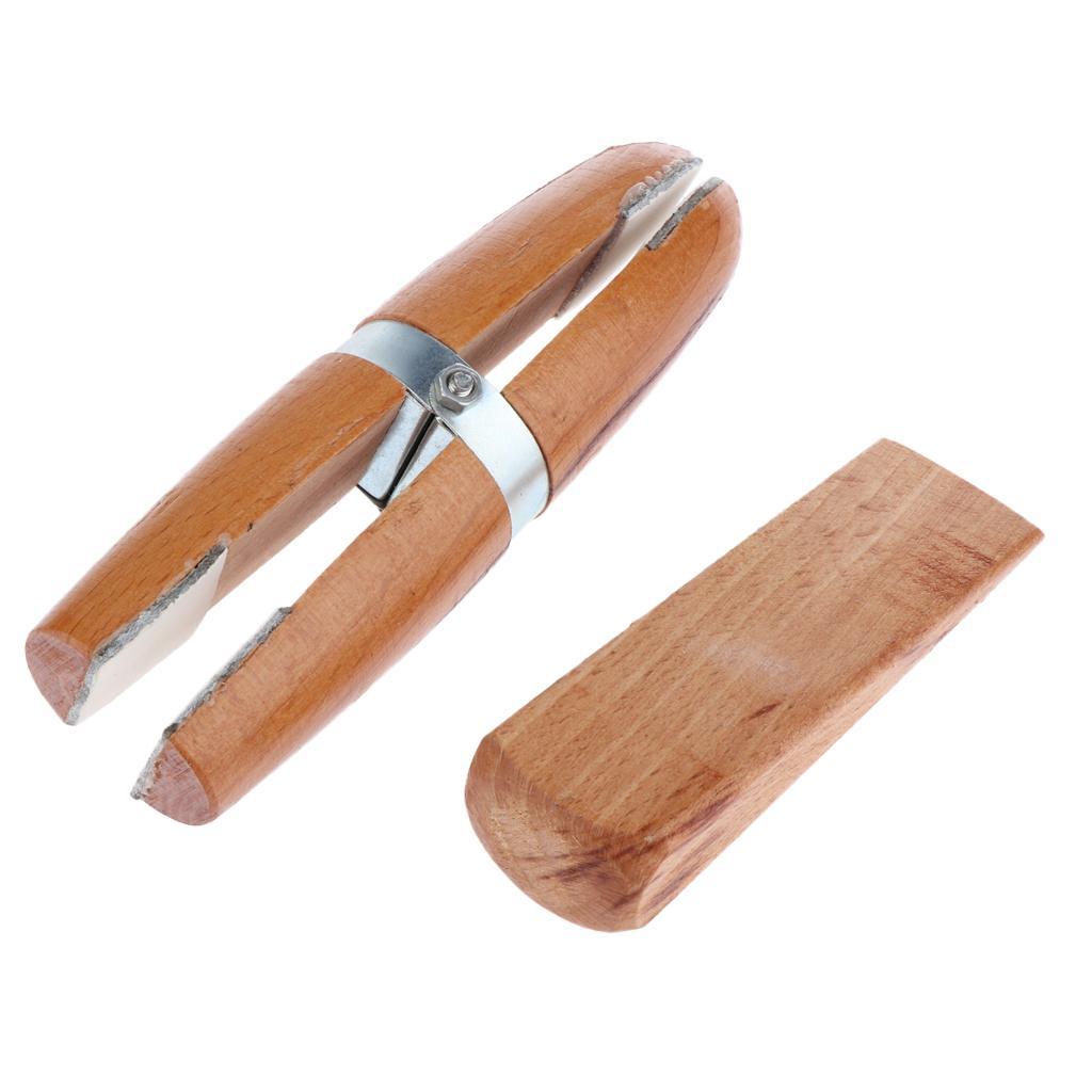 Wooden Jewelers Clamp Wood Jewelry Making Vise Tool Holder 19 x 5cm