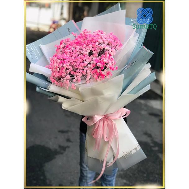 Hoa Baby Hoa Khô Hồng 10 Nhánh