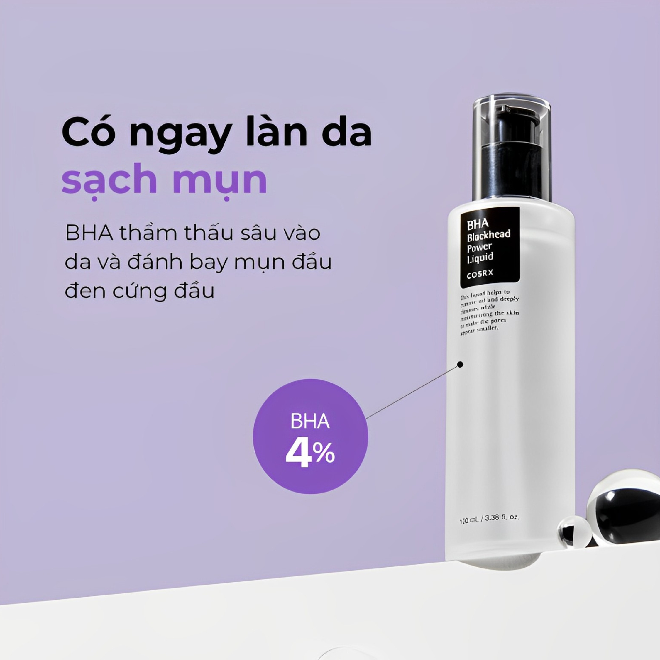 Toner Nước Hoa Hồng Cosrx BHA Hỗ Trợ Giảm Mụn Đầu Đen Cân Bằng Da 100ml