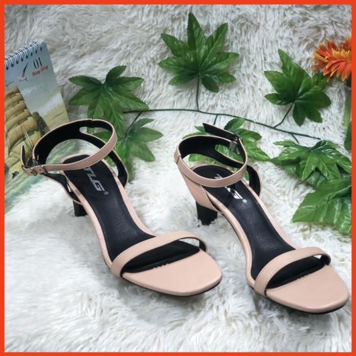 TLG Sandal cao gót nữ quai ngang hot trend 2020 trẻ trung 20824