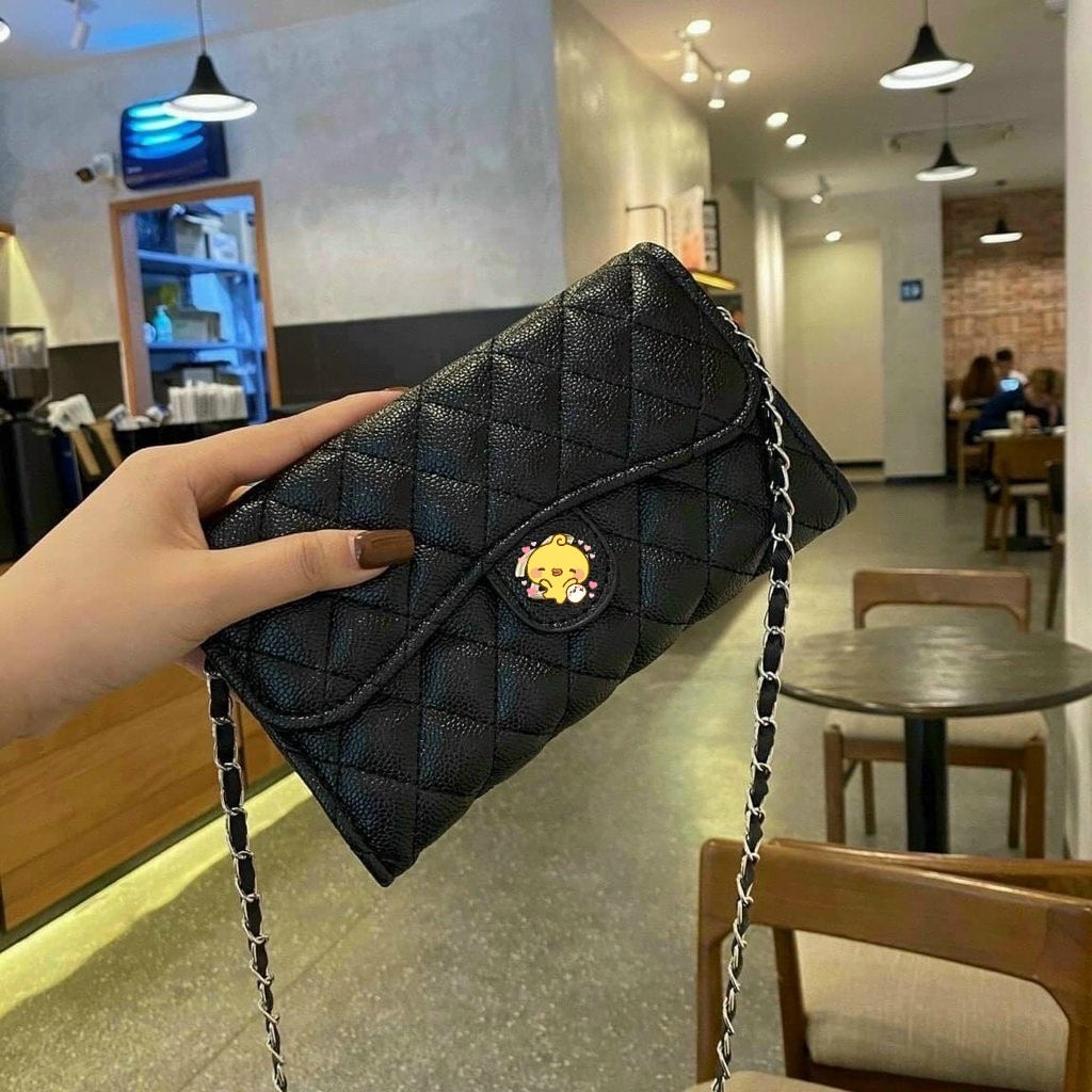Túi đeo chéo nữ đẹp đi chơi da sần 3 size