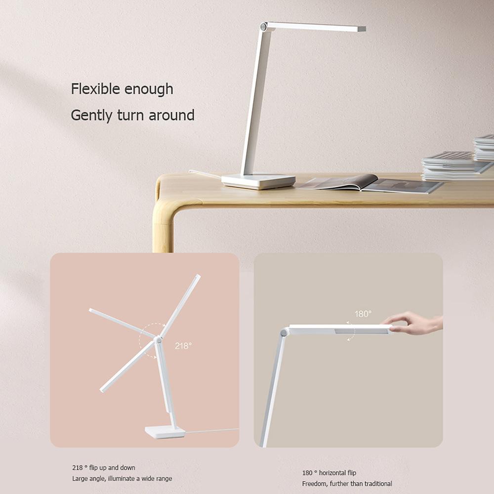Đèn bàn thông minh Xiaomi Mi Lite Đèn LED không nhấp nháy Bảo vệ mắt 4000K Có thể thay đổi độ sáng kết nối với Mijia APP Điều khiển thông minh