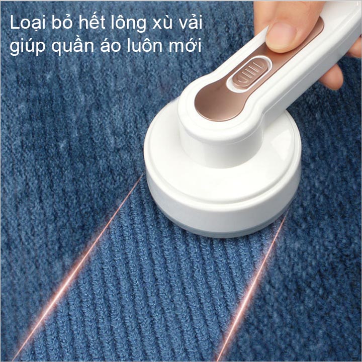 Máy cắt lông xù, xơ vải quần áo dùng pin sạc