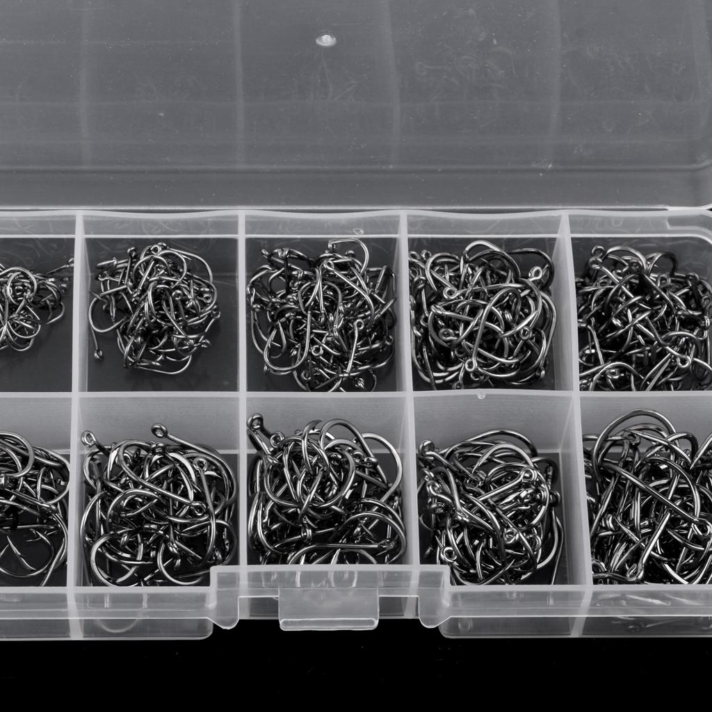 500pcs High Carbon Steel Octopus Circle Hooks Saltwater Sea Fishing Hook