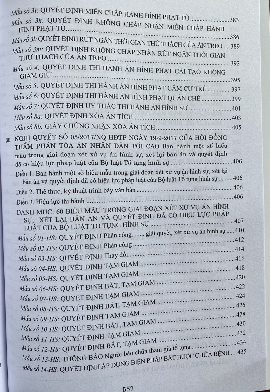 Hệ Thống Các Nghị Quyết Của Hội Đồng Thẩm Phán, TANDTC Về Hình Sự và Tố Tụng Hình Sự Từ năm 1986 đến 2023