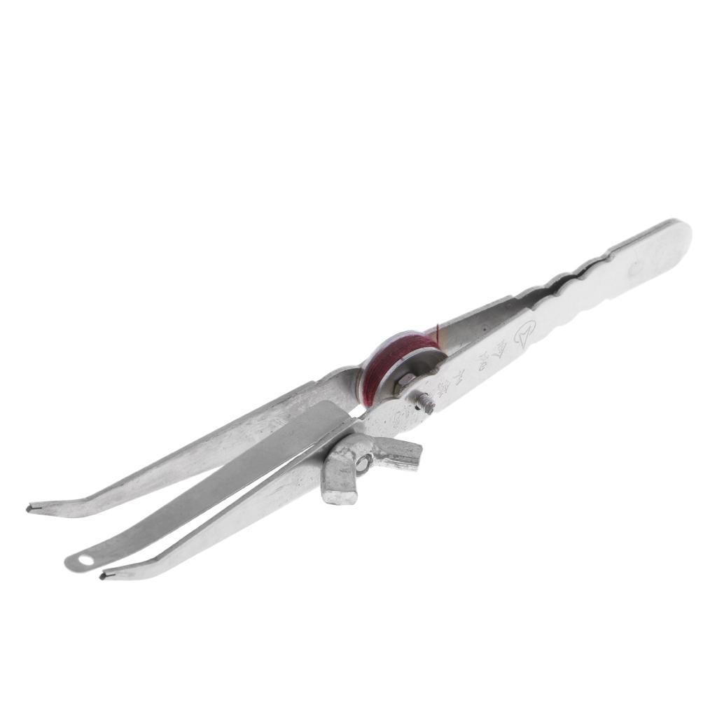 Stainless Steel Durable Fishing Lure Bander Tool Earthworm Bloodworm Clip