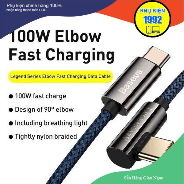 Cáp sạc Baseus Legend Series Elbow Fast Charging Data Cable USB to iP ( 2.4A, 480Mbps ) -Hàng Chính Hãng