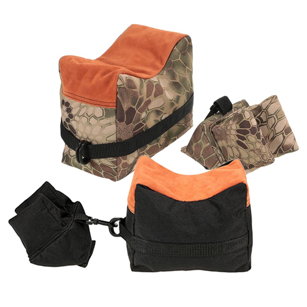 Front & Rear Hunting Bench Bag Camouflage+Black