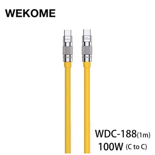 Cáp Sạc Nhanh Wekome 100W Wdc-188 2 Đầu Type-C Dây Dài 1m