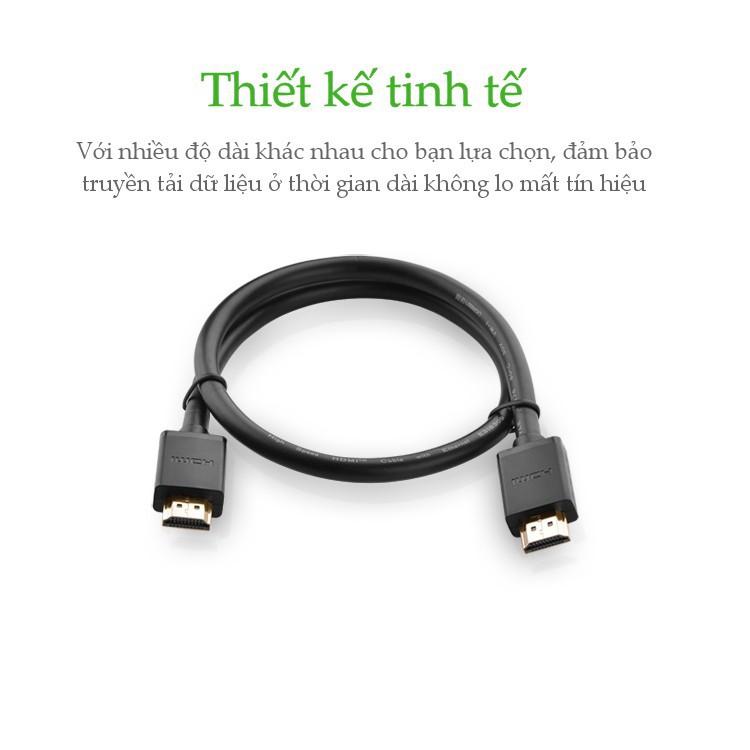 Cáp HDMI chuẩn 1.4 hỗ trợ Full HD 1080P Ugreen 10106 - Hàng chính hãng bảo hành 18 Tháng