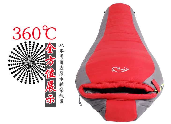 Túi ngủ gấp gọn Wind Tour Mummy 1.5kg phù hợp du lịch dã ngoại, cắm trại, văn phòng