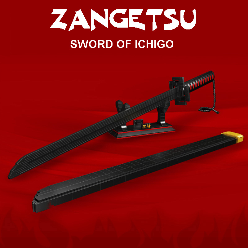 Đồ Chơi Xếp Hình Lắp Ráp Mô Hình Thanh Trảm Nguyệt Zangetsu Của Kurosaki Ichigo Bleach Model 1501 Với 932 Mảnh Ghép