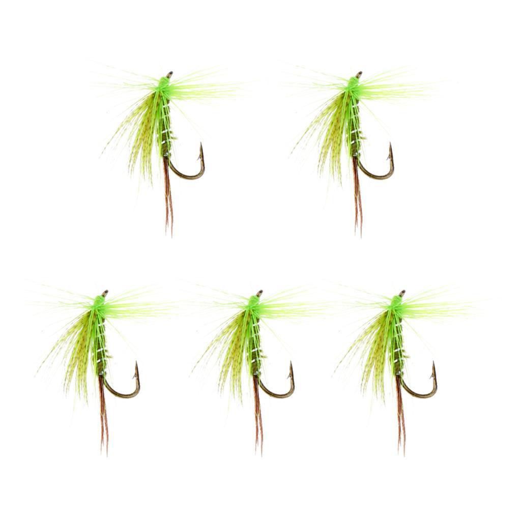 5Pcs Wet Flies Fishing Tackle Artificial Insect Fly Fishing Lures Bait Flies