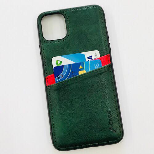 Ốp lưng cho iPhone 11 Pro Max hiệu j-CASE Leather Card chống sốc - Hàng nhập khẩu