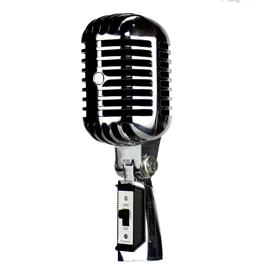 Micro Ami DQ-55SH - Micro karaoke sân khấu phong cách vintage (cổ điển) - Mic có dây chuyên dùng cho phòng trà, karaoke, livestream, thu âm chuyên nghiệp - Quay video, MV ca nhạc cực đẹp - Kết nối được hầu hết các thiết bị âm thanh - Dynamic microphone