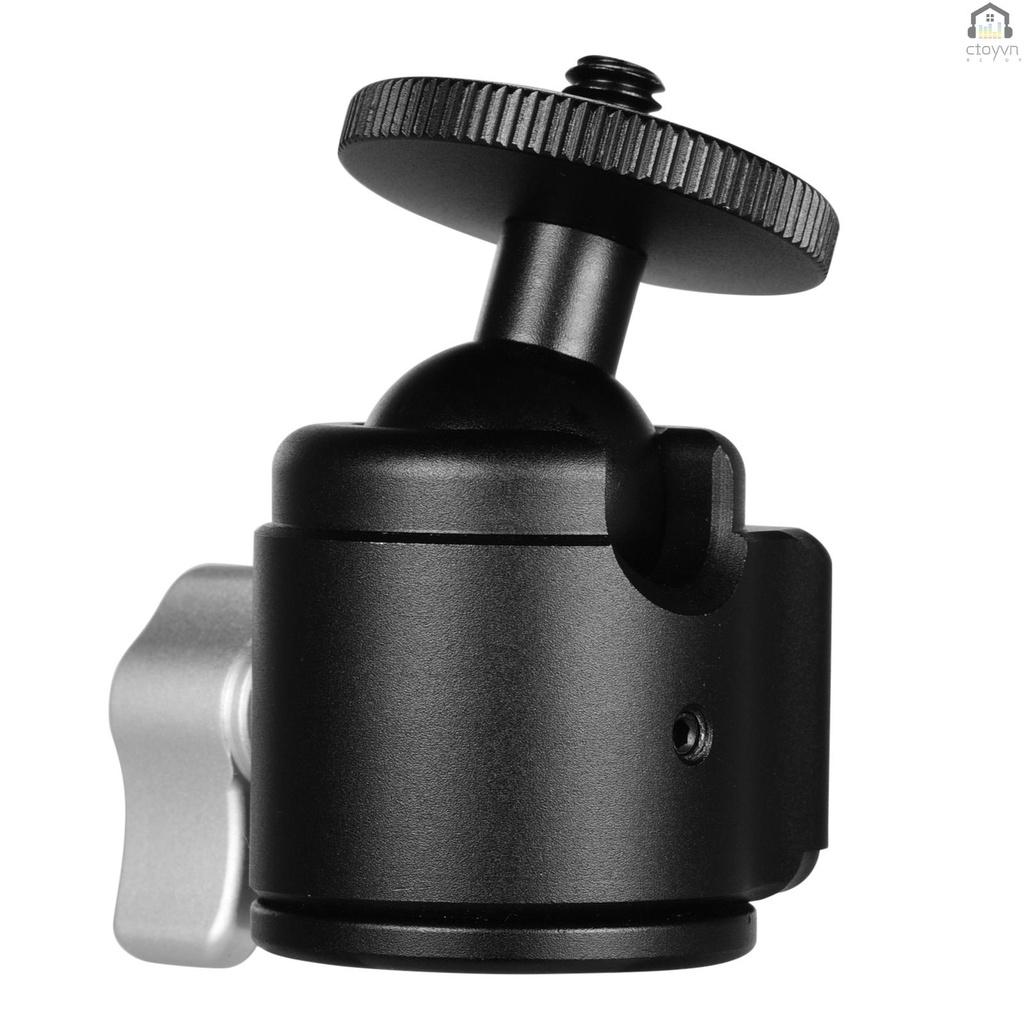 Đầu bi hợp kim nhôm CNC 5KG kèm ốc vít 1/4inch thông dụng cho máy ảnh DSLR SLR