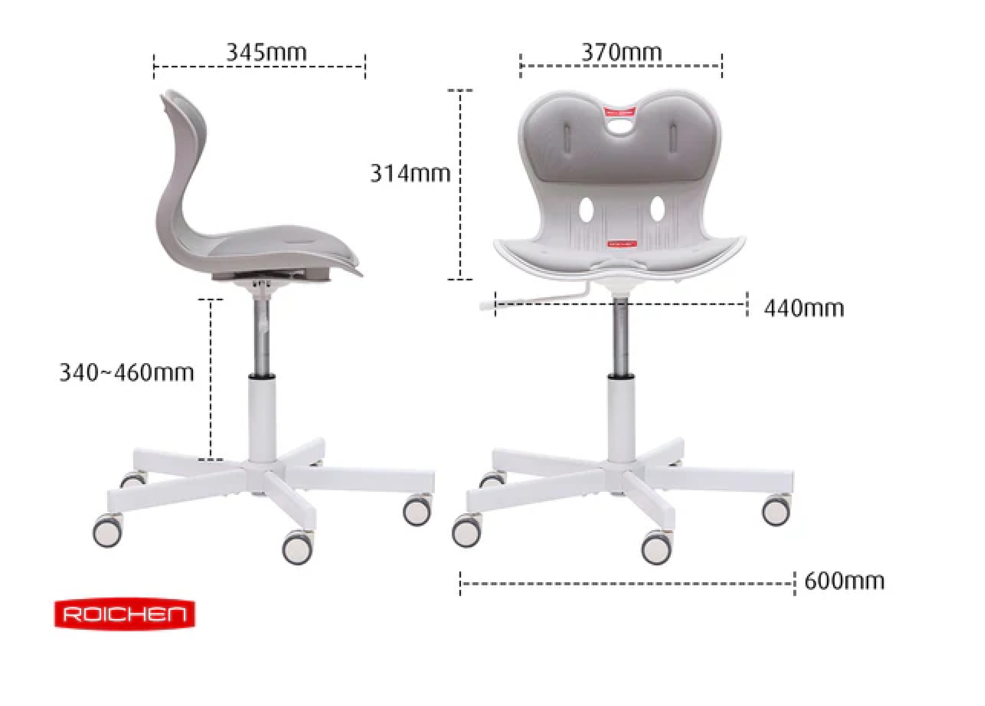 Ghế chỉnh dáng ngồi đúng WOW chân xoay Roichen