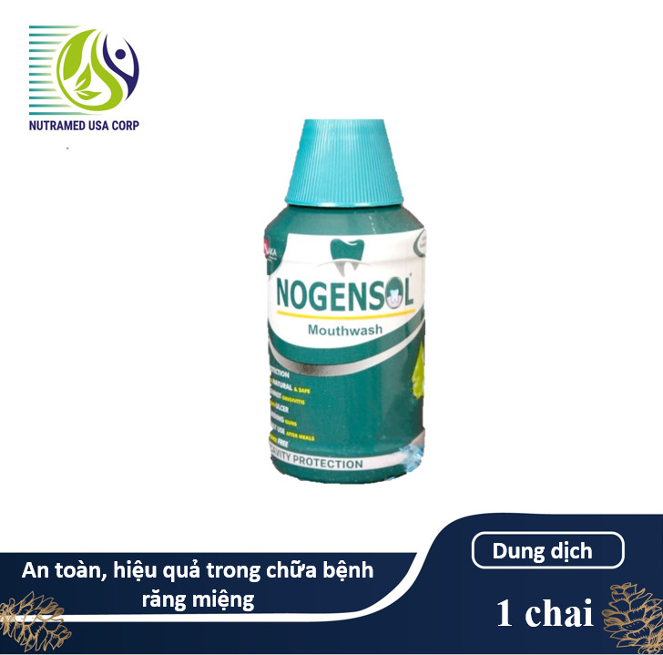 Nước súc miệng thảo dược NOGENSOL Mouthwash - giải pháp an tòa hiệu quả trong hỗ trợ nuôi dưỡng, tái tạo và tăng cường sự chắc khỏe của nướu, lợi - Nghiên cứu phát triển bởi hãng dược phẩm Osaka và đạt chuẩn GMP-WHO