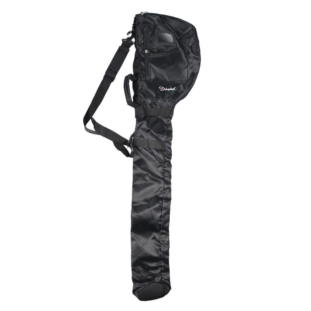 2 Count Portable Golf Bag Carrier Course Training Practice Travel Case Rack