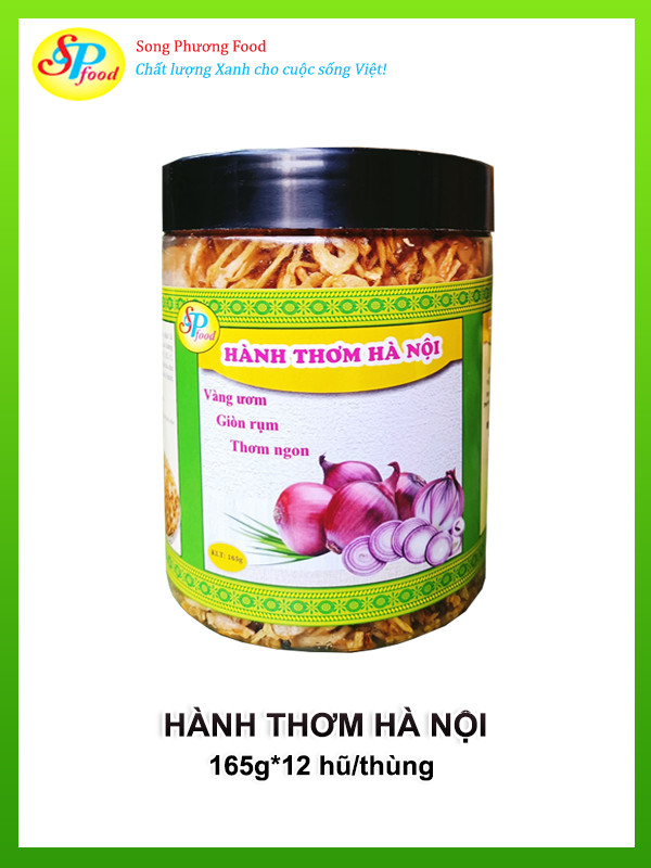 Hành thơm Hà Nội 165gr (hành khô phi sẵn)- Hàng xuất khẩu Nhật-Đảm bảo chất lương, ngon, giòn rụm