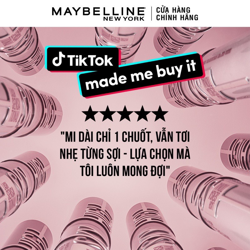 [MAYBELLINE NEW YORK] Mascara Dày Và Tơi Mi,Không Lem & Giúp Mi Cong Dài Tự Nhiên Hoàn Hảo Lash Sensational Sky High 6ml