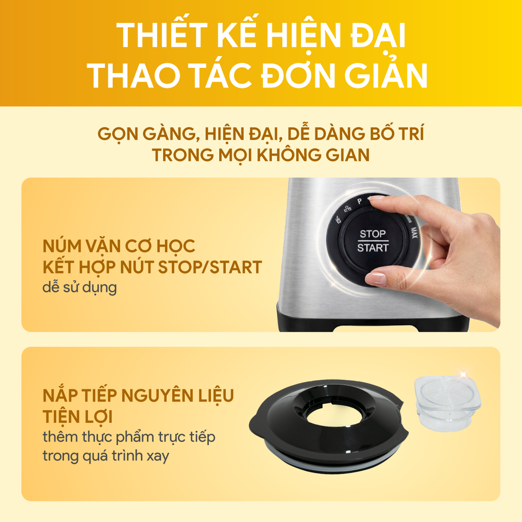 Máy Xay Sinh Tố BlueStone BLB-5345 1.5 Lít 800W - Hàng chính hãng