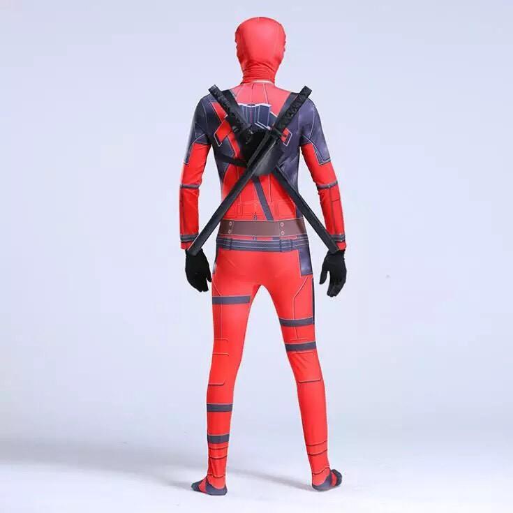 Trang Phục Hóa Trang Siêu Anh Hùng DEADPOOL Cho Trẻ Em, Người Lớn Có Ảnh Thật, Không Kèm Kiếm
