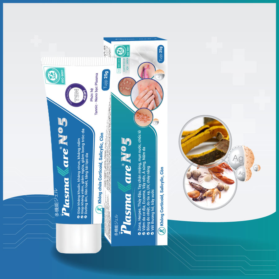 Combo 02 Gel PlasmaKare No5 chuyên kiến ba khoang, thuỷ đậu, tay chân miệng, zona, bỏng do mọi nguyên nhân, an toàn cho trẻ sơ sinh, dùng cho vết thương hở