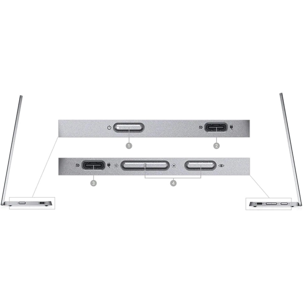 Màn hình di động Dell C1422H/ 14inch FHD/ IPS/ 60Hz/ USB-C/ LED  - Hàng chính hãng