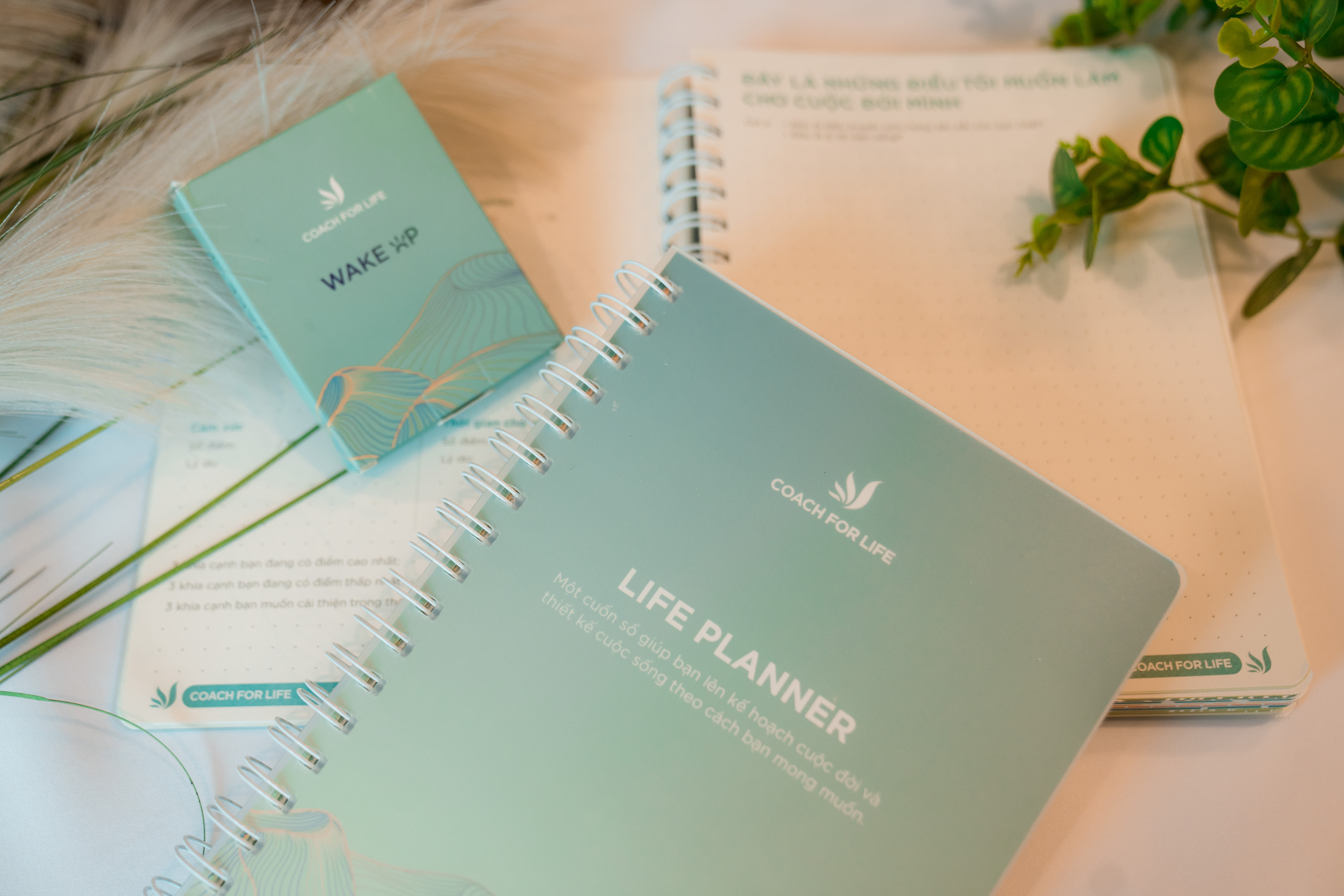 COMBO Sổ tay Lãnh đạo Tỉnh thức, Bộ thẻ Tỉnh thức, Sổ tay Coaching Journey, Sổ tay Life Planner (tiết kiệm)