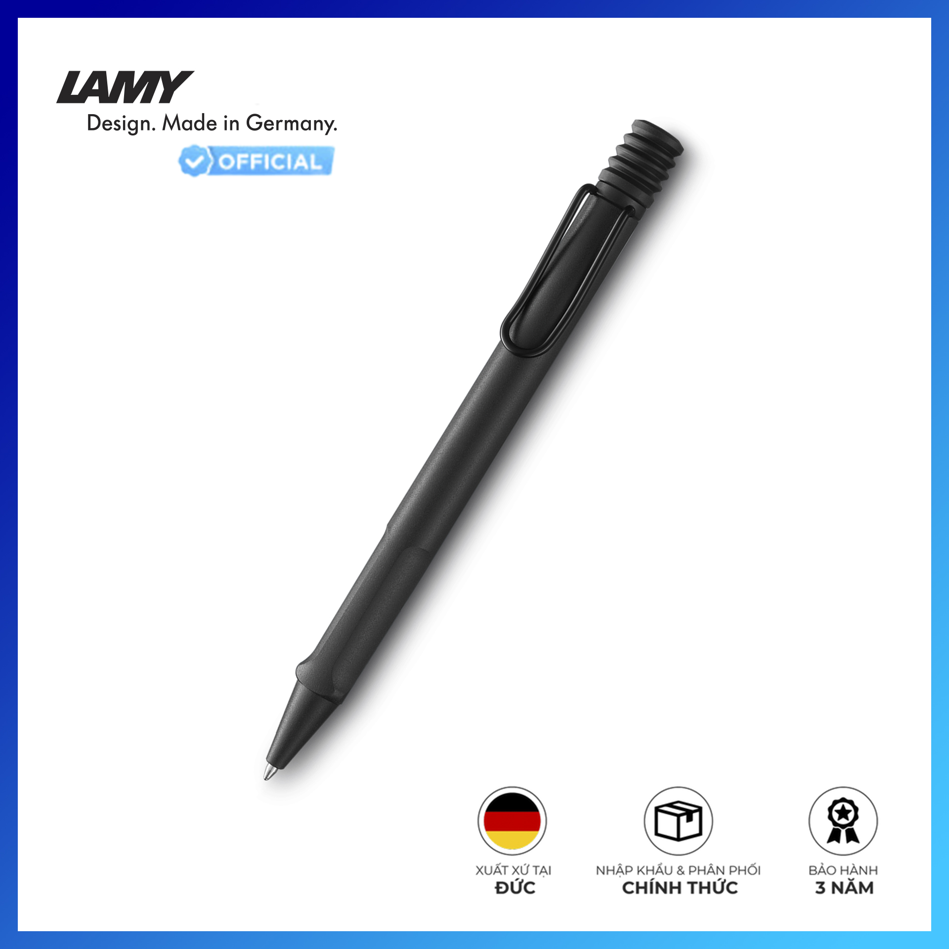 Bút Bi Lamy Safari Matt Black Umber 217 - Mực Xanh - 4030237