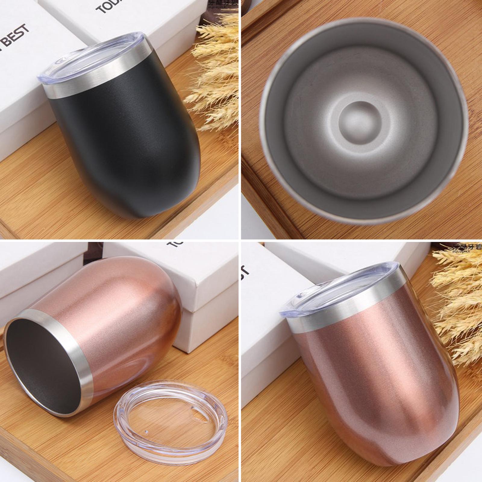 Cốc Giữ Nhiệt Thép Không Gỉ 12Oz Có Nắp