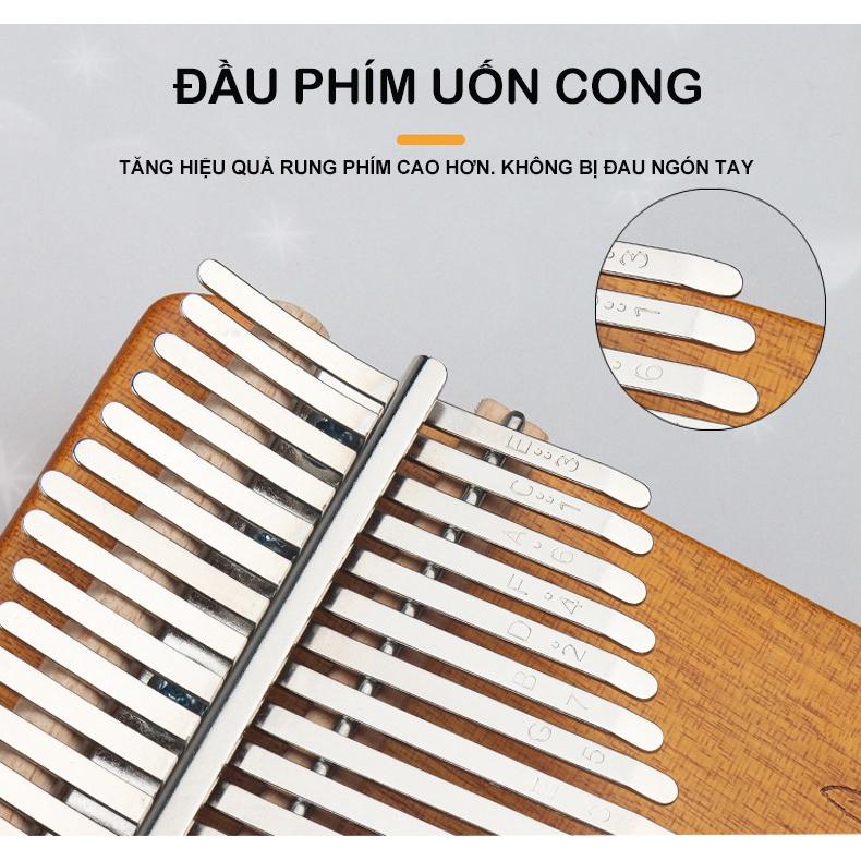 đàn kalimba 17 phím CAO CẤP Tặng kèm túi đựng bút có khóa - đàn kalimba piano NGÓN TAY KÈM PHỤ KIỆN VT HQ