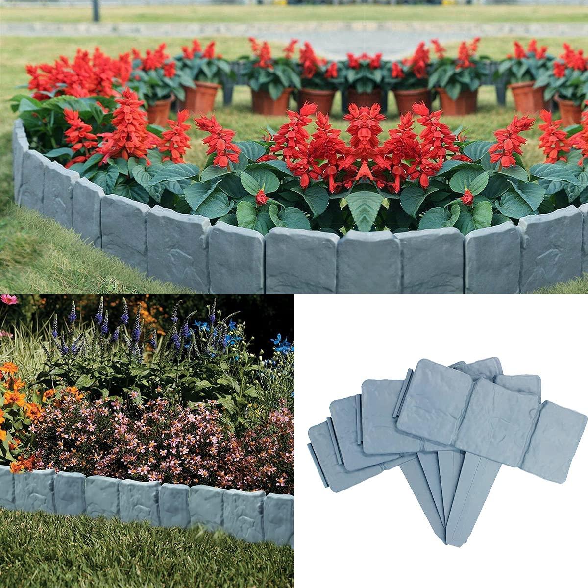10 Cái Vườn Viền, Sân Vườn Viền Hàng Rào Viền Nhựa Màu Xám Viền Cỏ Sân Vườn Hàng Rào Đá Hiệu Ứng Bãi Cỏ Viền cho Bãi Cỏ Sân Vườn
