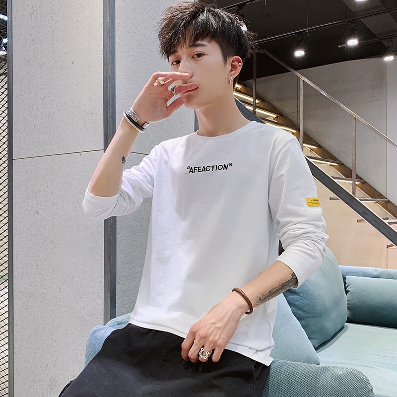 Áo Thun Tay Lỡ Bằng Cotton In Chữ Thời Thượng Cho Nam - Tùy Chọn Size & Màu Sắc