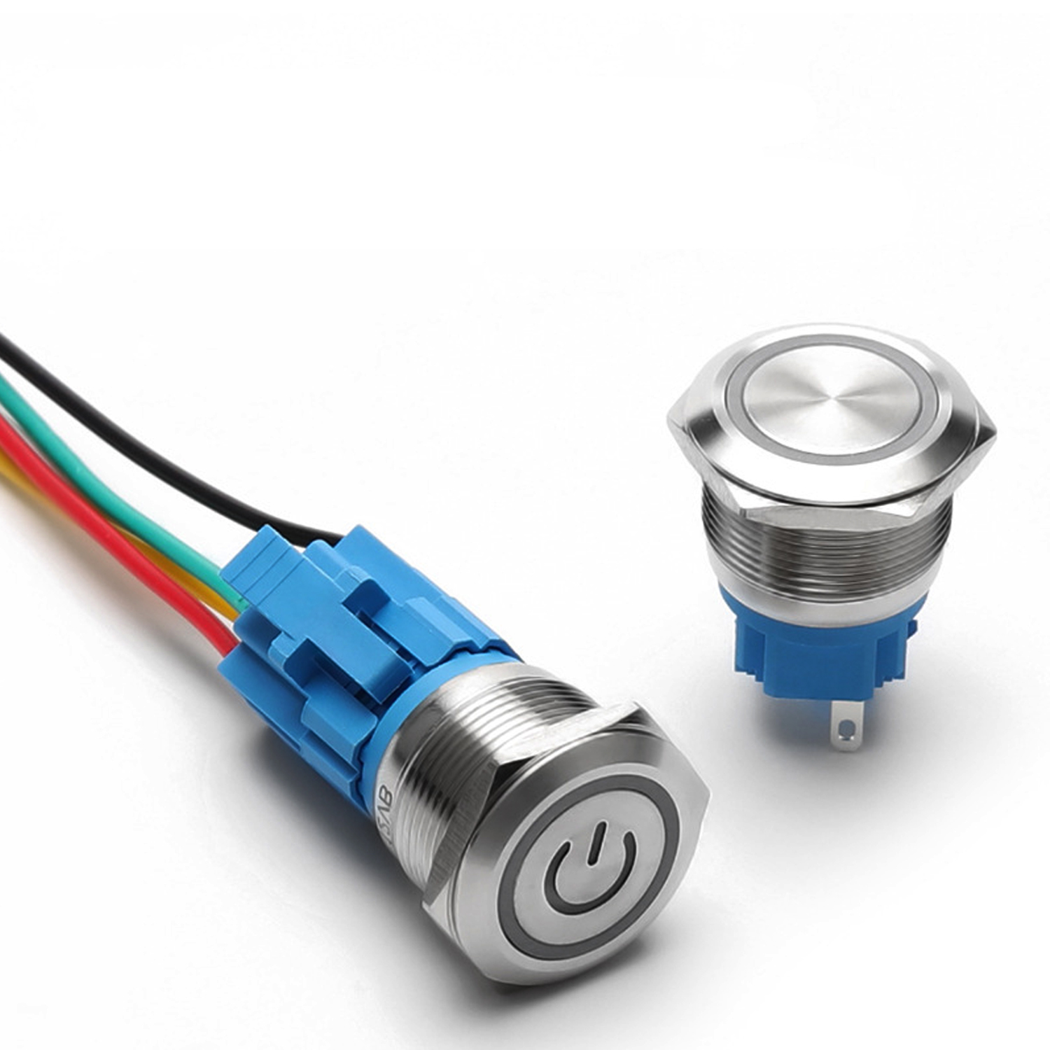 Công tắc nguồn Inox nhấn giữ tự khóa 22mm, Self-Lock Chịu nhiệt, Chống thấm nước